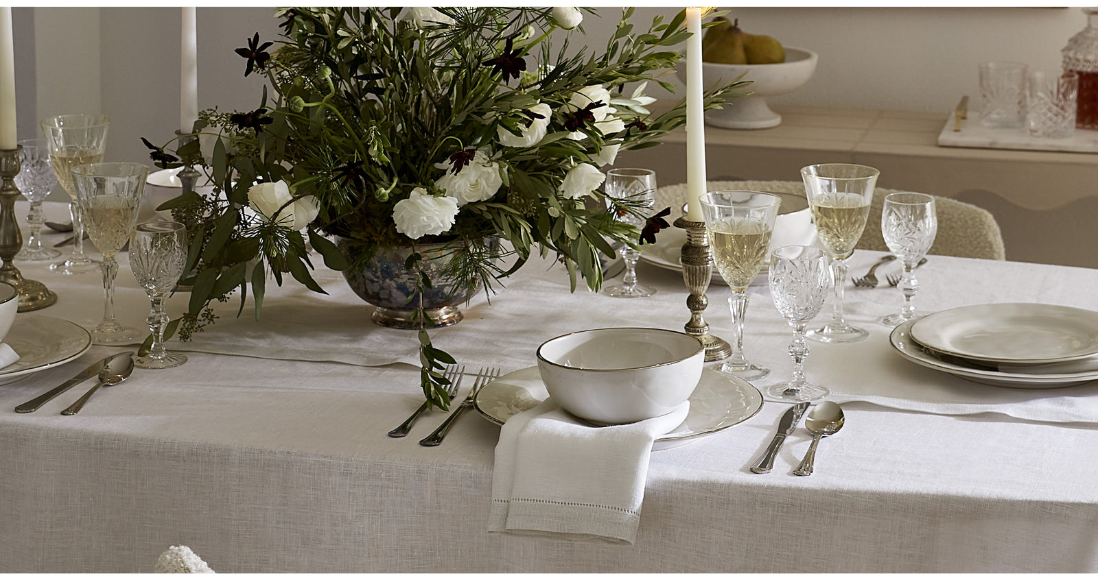 Filetto Table Linens