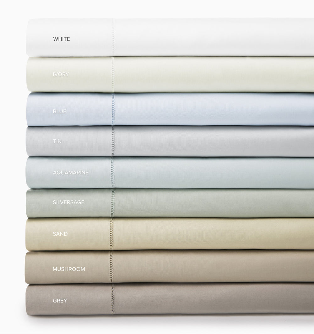 Celeste Flat Sheet - Luxury Percale Flat Sheets | SFERRA