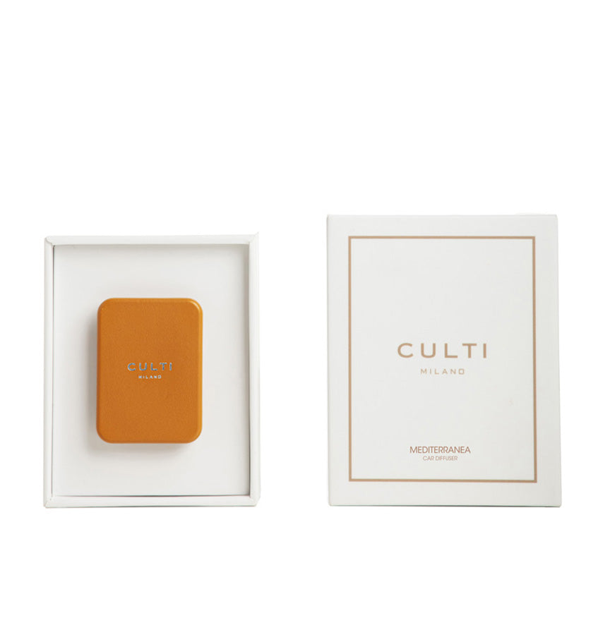 CULTI MILANO Car Diffuser Orange Leather - Mediterranea