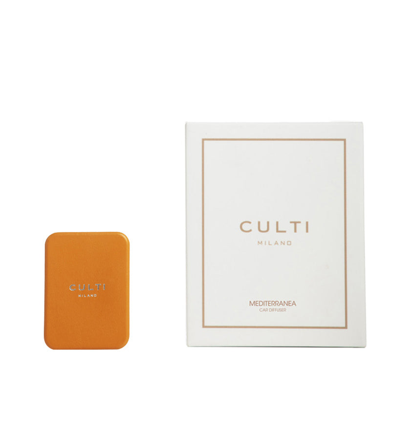 CULTI MILANO Car Diffuser Orange Leather - Mediterranea