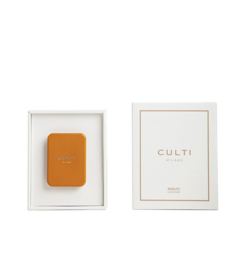 CULTI MILANO Car Diffuser Orange Leather - Tessuto