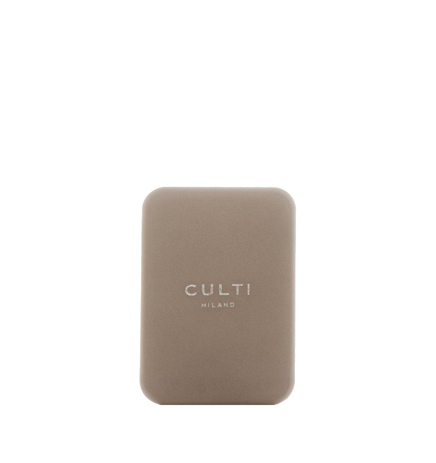 CULTI MILANO Car Diffuser Taupe Leather - Mediterranea