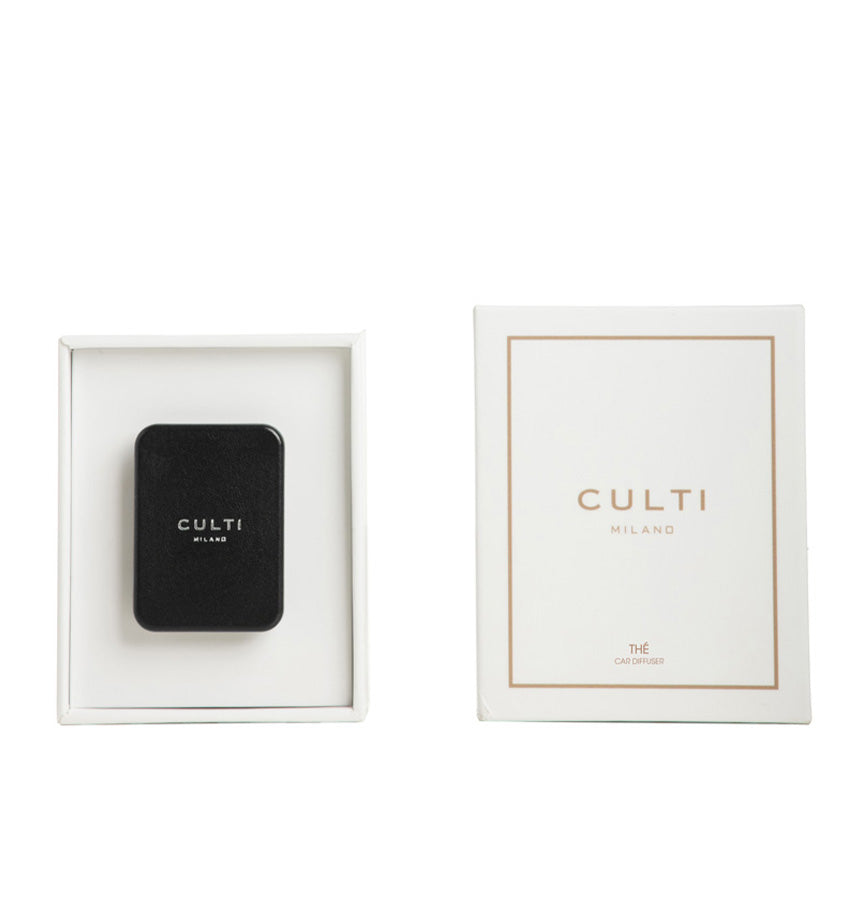 CULTI MILANO Car Diffuser Black Leather - Thé