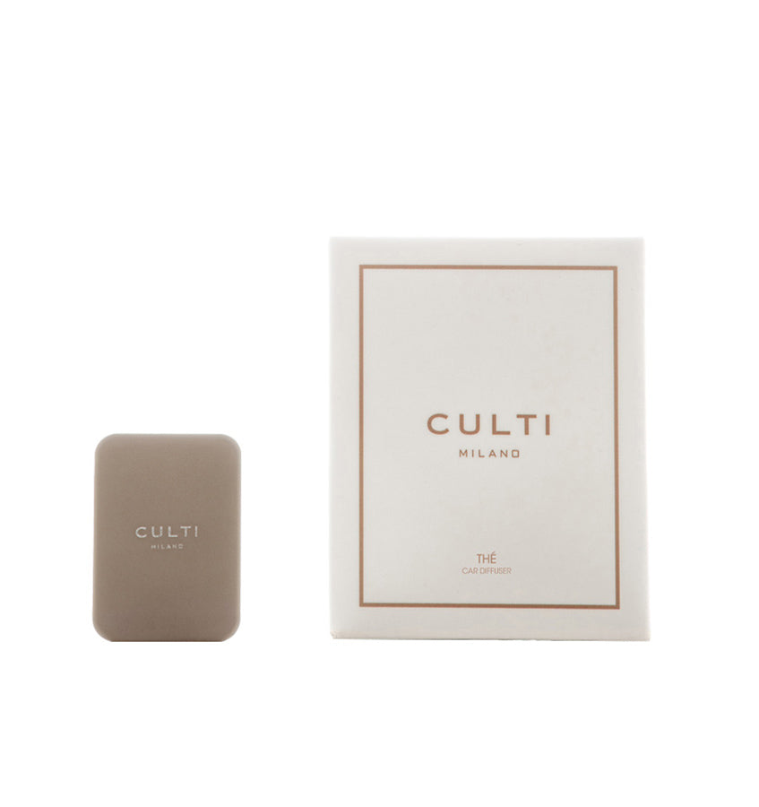 CULTI MILANO Car Diffuser Taupe Leather - Thé