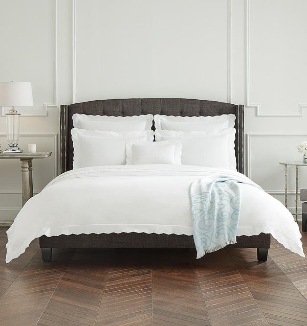 Pettine Collection - Luxury White Percale Bedding | SFERRA