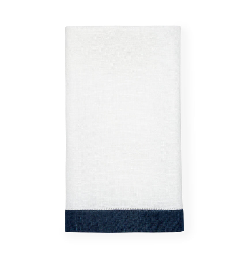 Navy white hand towel sale