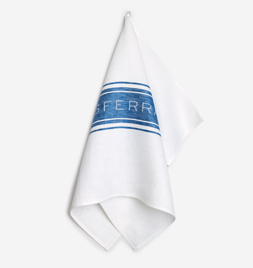 Cuisinart Kitchen Towels - Ultra Soft, Absorbent & - Premium / Cotton Fiber Blend - Navy Aura, Set of 2, 16 inch x 26 inch - Diamond Pattern, Blue