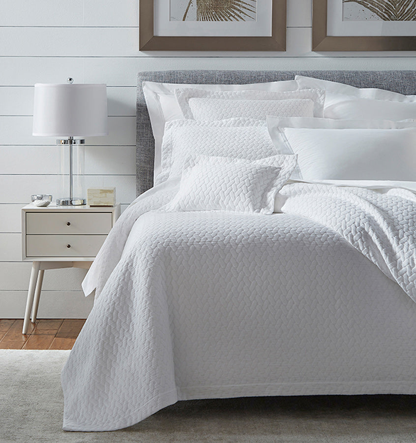Dollino Sham White Cotton Pillow Shams SFERRA